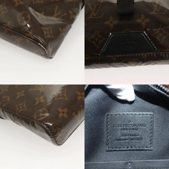 LOUIS VUITTON Monogram Glaze Messenger PM Bag Brown Black M43895 LV Auth bs26815 - Picture 12 of 14